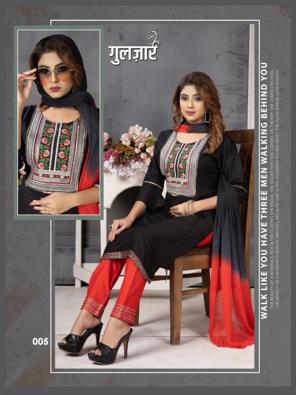 Beauty Queen Gulzar Fancy Kurti With Bottom Dupatta Collection